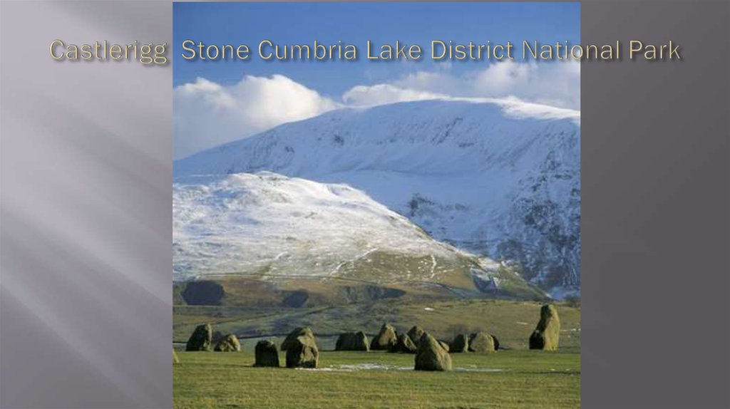 Castlerigg Stone Cumbria Lake District National Park