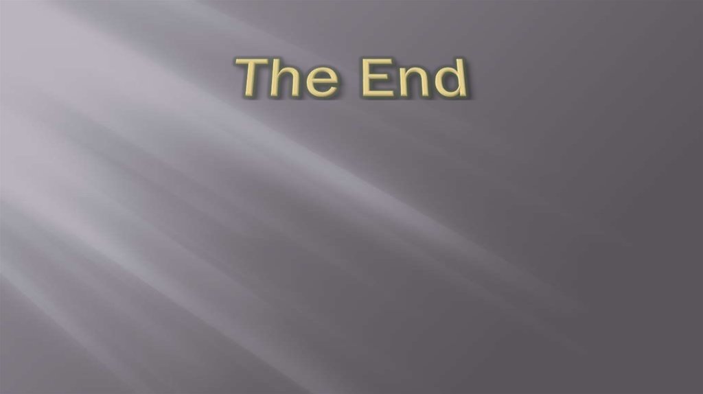 The End