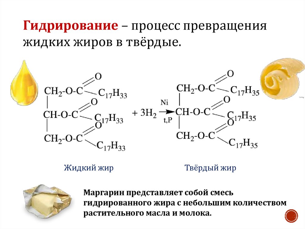 Состав жиров отражается схемой