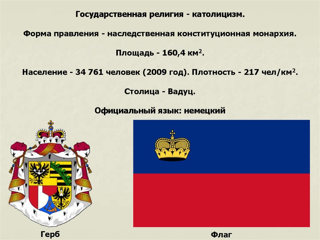 Описание лихтенштейн по плану описания страны 7 класс география