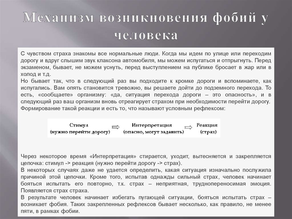 Фобии человека презентация