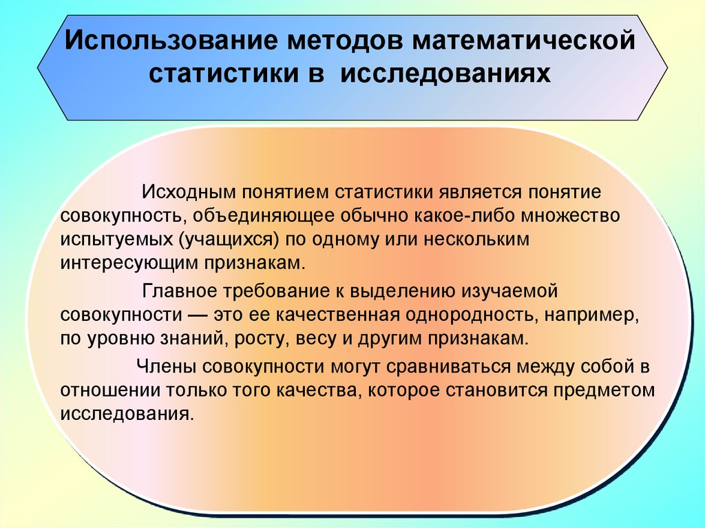 Математические методы исследования