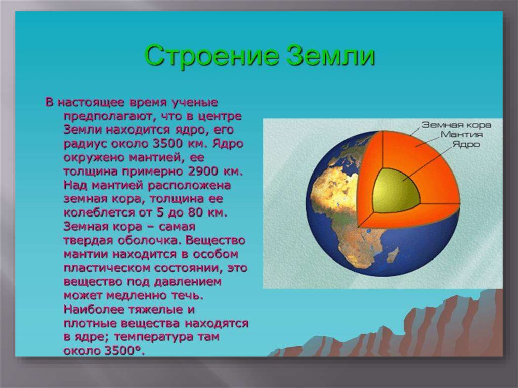 Формирование планеты земля презентация