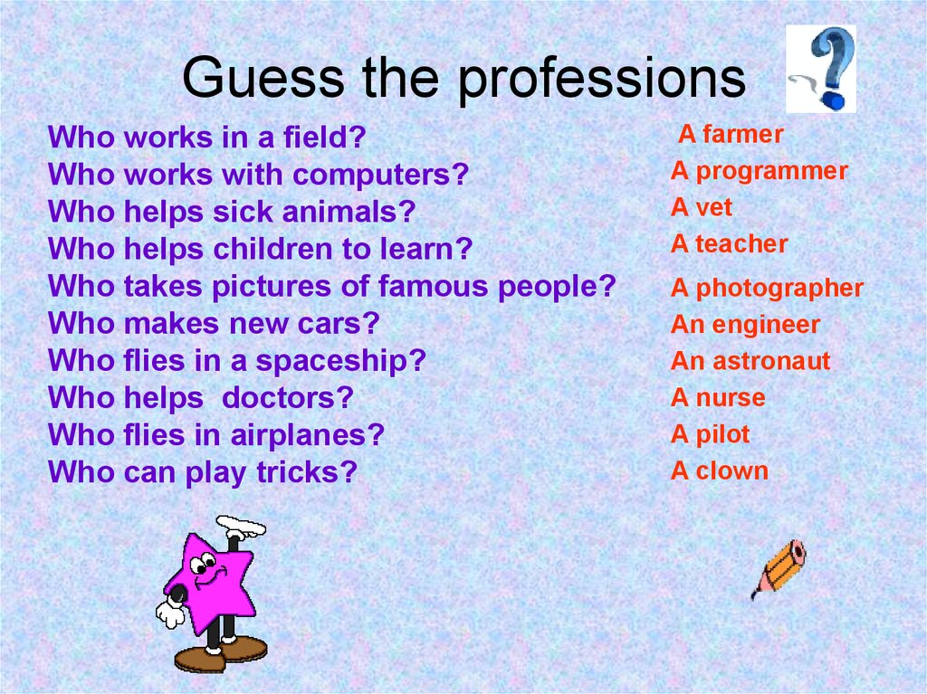 Professions topics