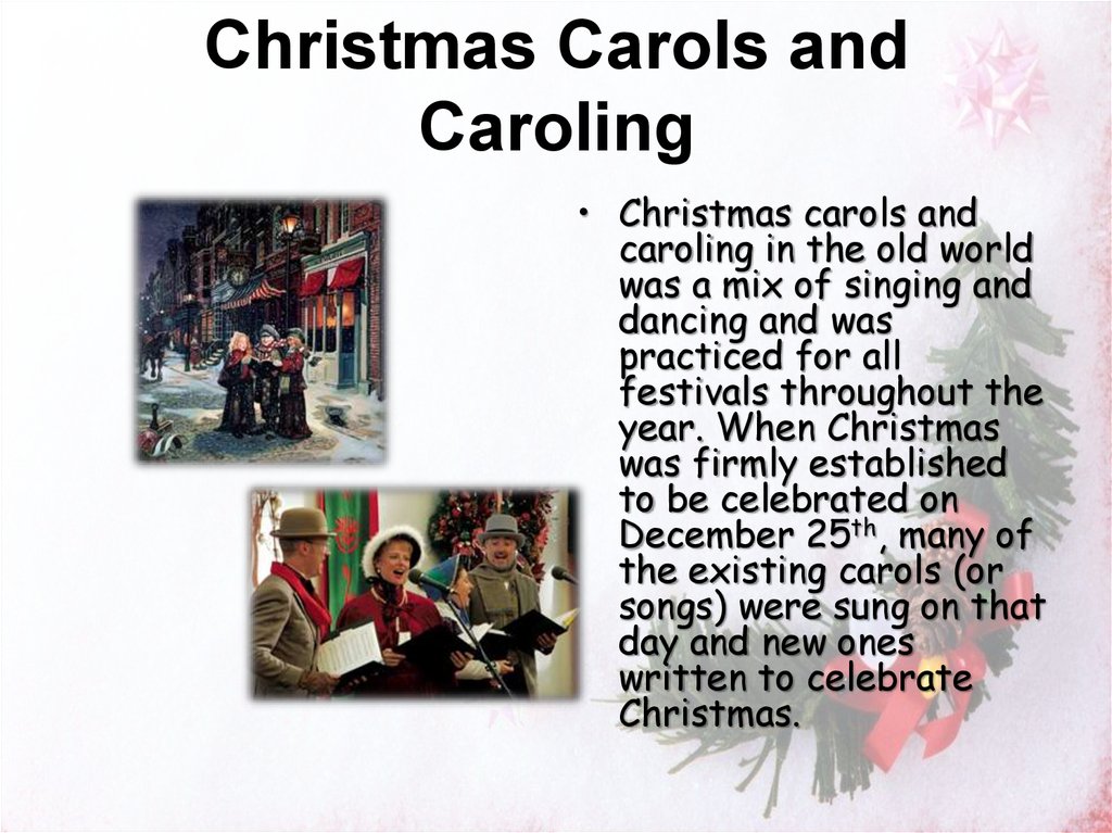 Christmas Carols and Caroling