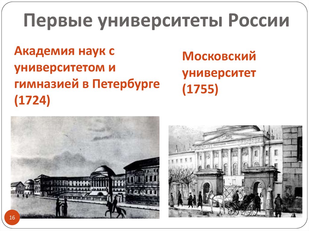 Первые университеты. Первый университет в Росси. Первое учебное заведение на Руси. Создание первого университета в России.
