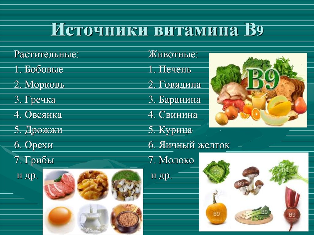 В каких витаминах есть в12. Источники витамина в12 таблица. Витамин б9 содержится. Источники витамина в9. Источники витамина в9 в12.