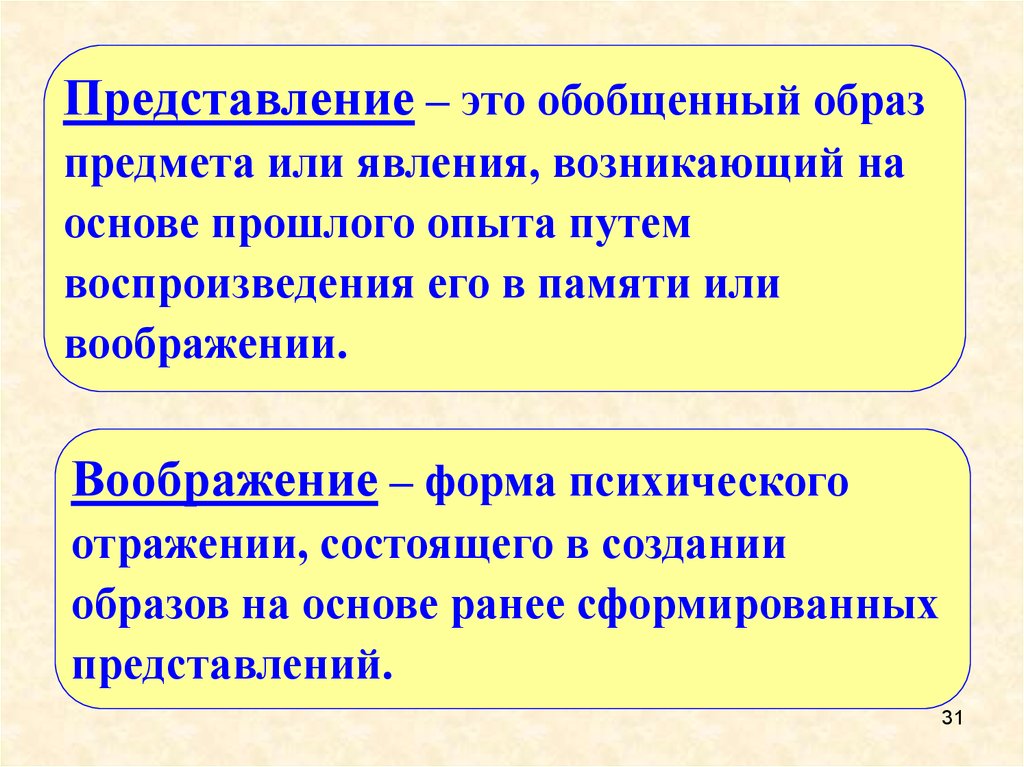 Представление о личности. Познавательная сфера это в психологии.