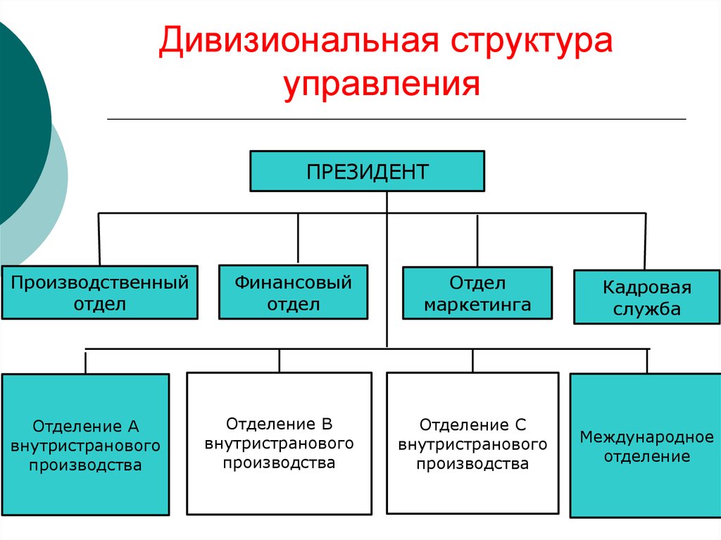  Дивизиональная структура управления