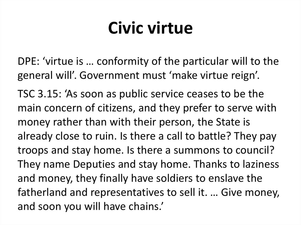 Civic virtue