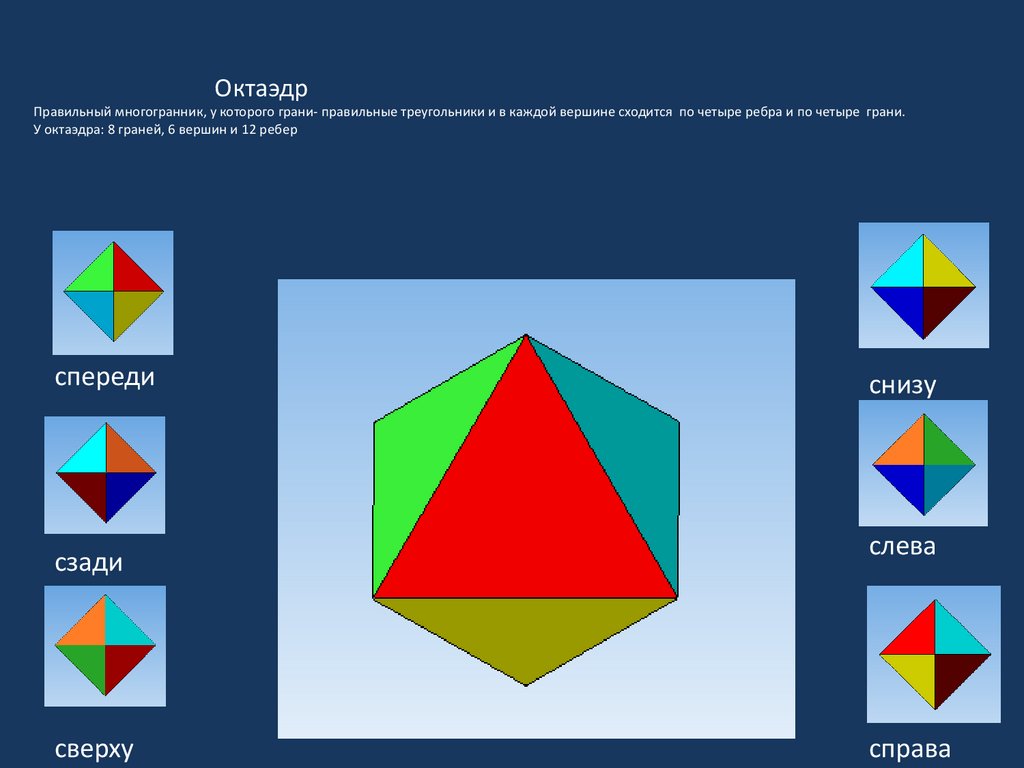6 правильные многогранники. Многогранник у которого 8 ребер. Многогранники, у которых 6 граней. Правильный многогранник в котором грань - правильный треугольник. Многогранник с гранями треугольниками.