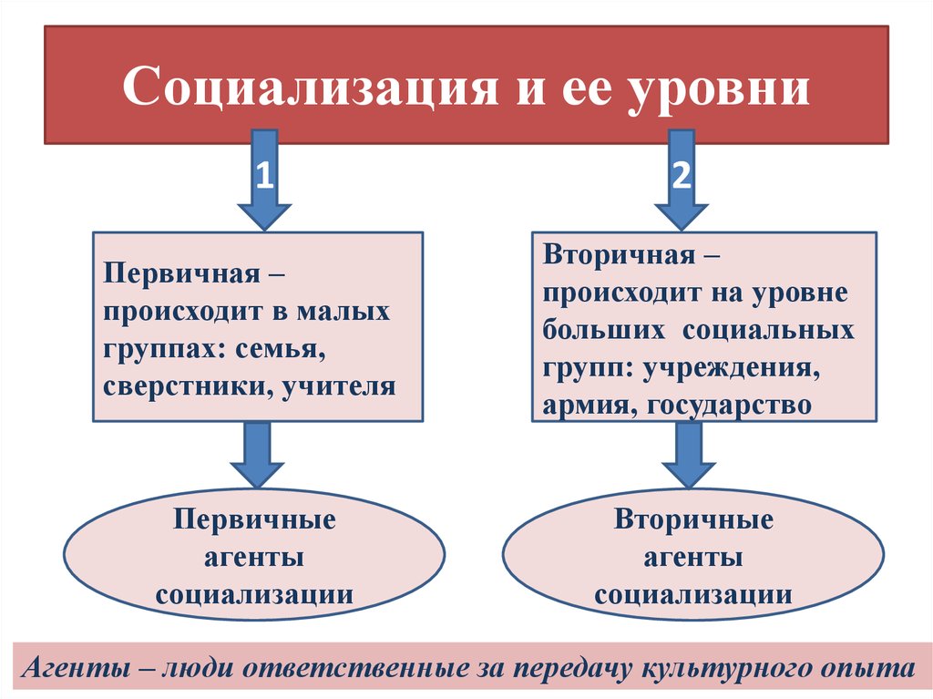 Отличие первичной. Первичная социализация и вторичная социализация. Виды социализации первичная и вторичная. Уровни социализации вторичная и первичная. Вторичный этап социализации.