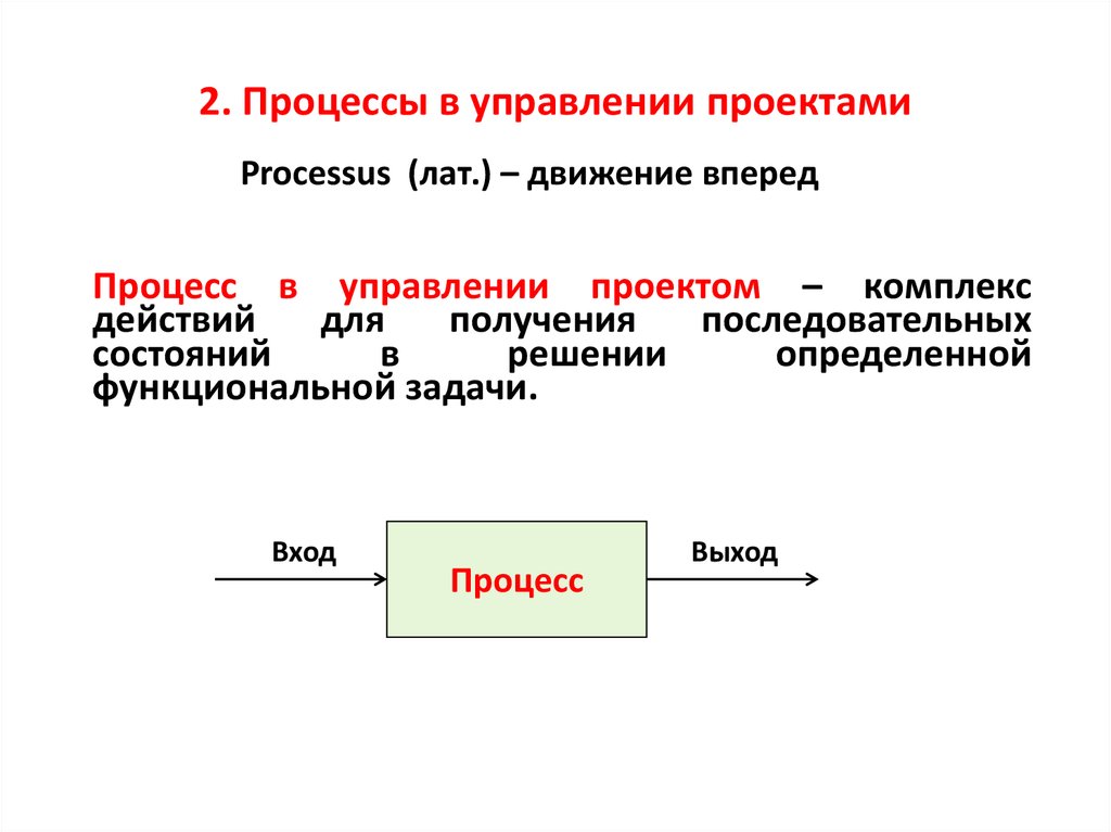 Управленческий процесс определение. Адаптивный жизненный цикл проекта. Проектный менеджмент.