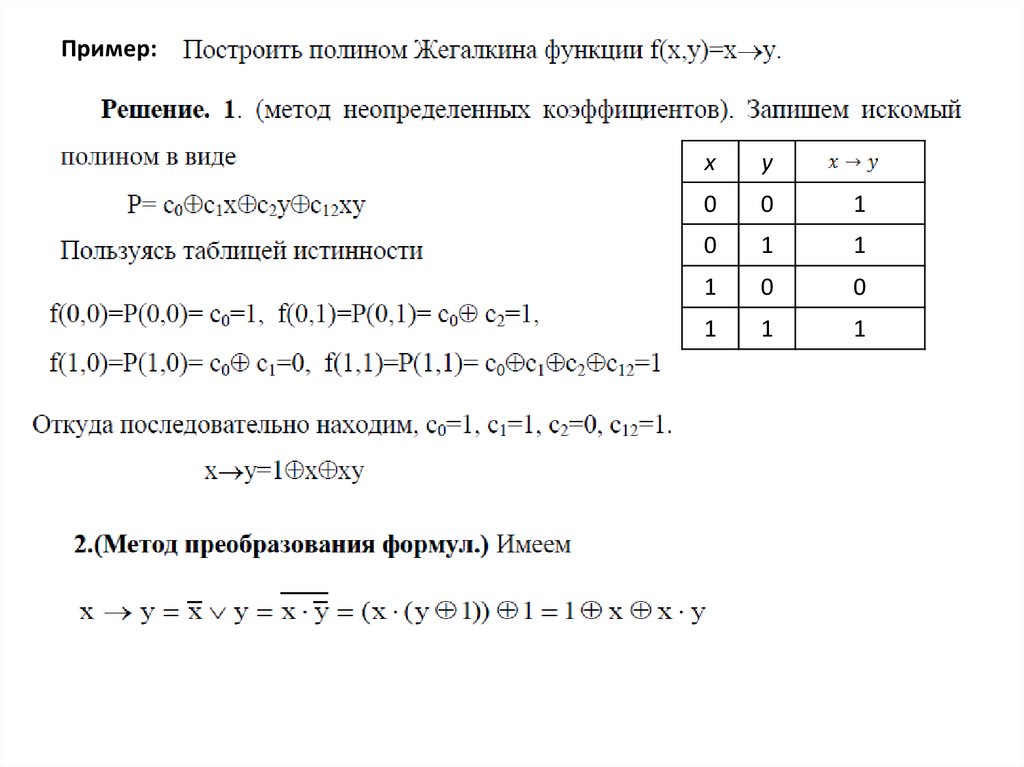 Построение схемы в базисе шеффера онлайн