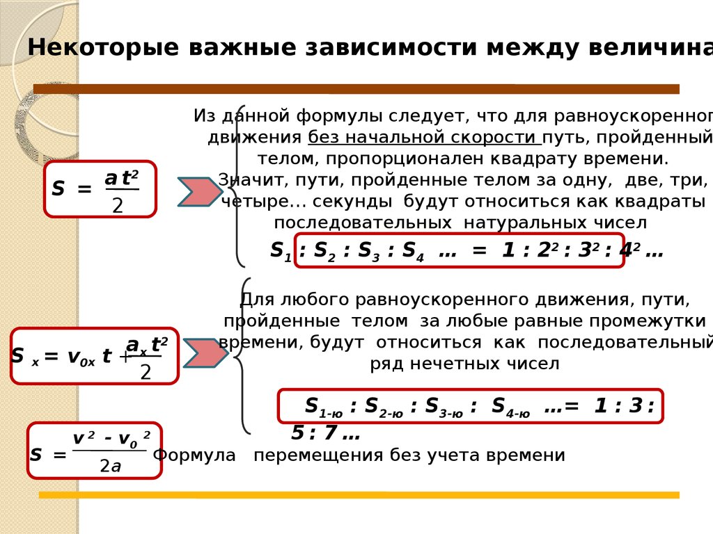 Ускорение и скорость при равнопеременном движении 8 класс презентация