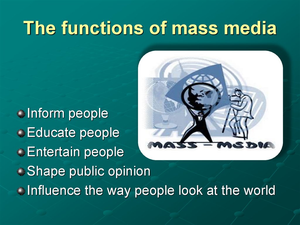Mass Media Types Of Mass Media Online Presentation