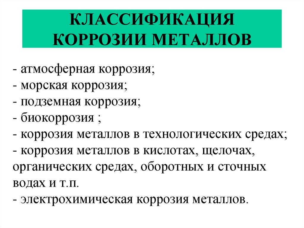 Презентация по коррозии металлов