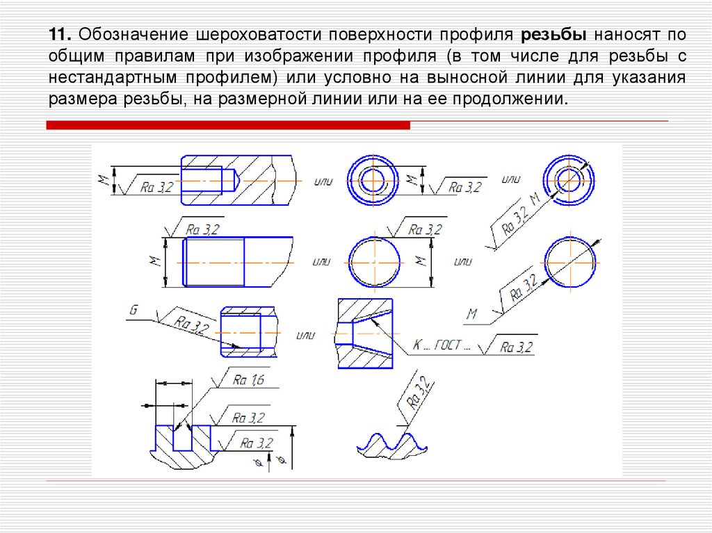 Обозначения поверхности. Труба шероховатость на чертеже. Шероховатость отверстия на чертеже. Шероховатость поверхности резьбы на чертеже. Шероховатость на резьбу м 16.