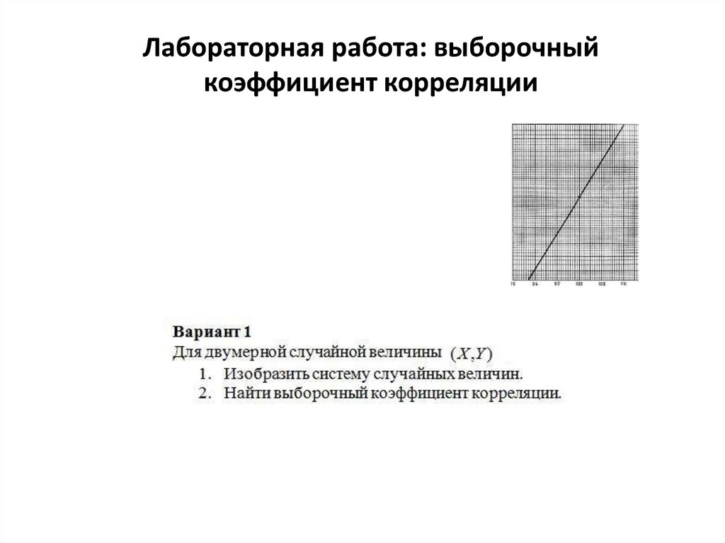 Лабораторная работа: выборочный коэффициент корреляции