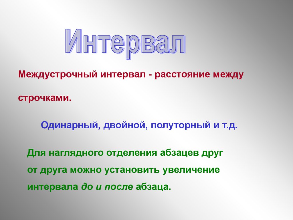 Виды абзацев презентация