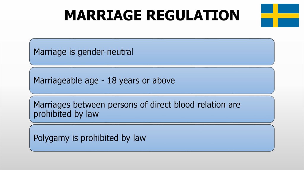 MARRIAGE REGULATION