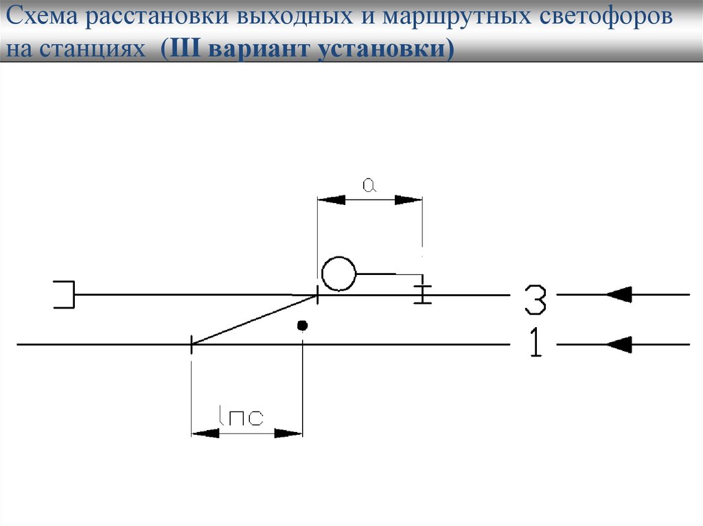 Схема выходного светофора