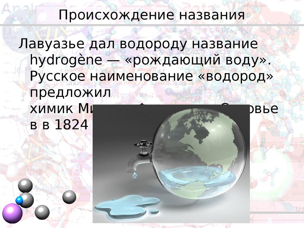 Презентация водород. Происхождение названия водорода. Водород происхождение элемента. Водород рождающий воду. Интересные факты о водороде.