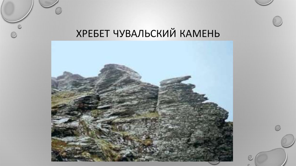 Хребет Чувальский Камень