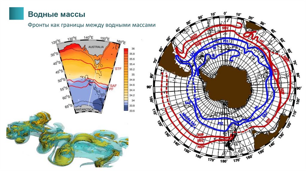 Водяные массы это. Структура водных масс. Границы водных масс. Карта динамики водных масс.