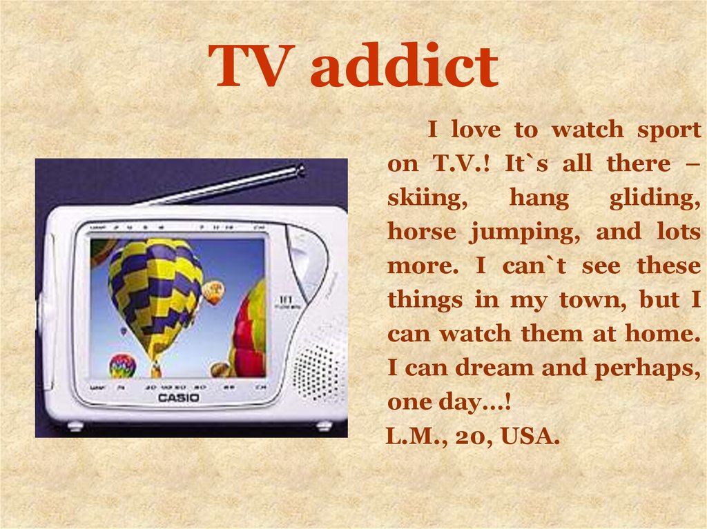 TV addict