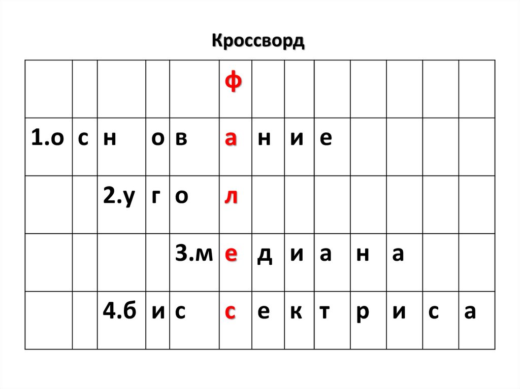 Сканворд на ф 9 букв