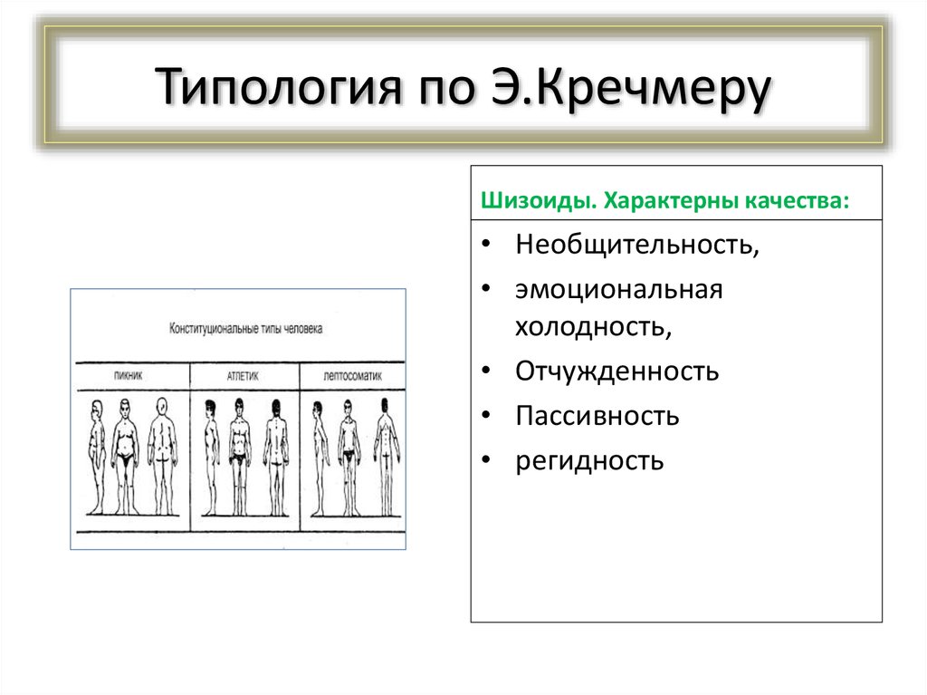 Типы строения. Типология людей. Типология индивидуальности по Кречмеру. Акцентуация характера по Кречмеру. Типология Кречмера в психологии кратко.