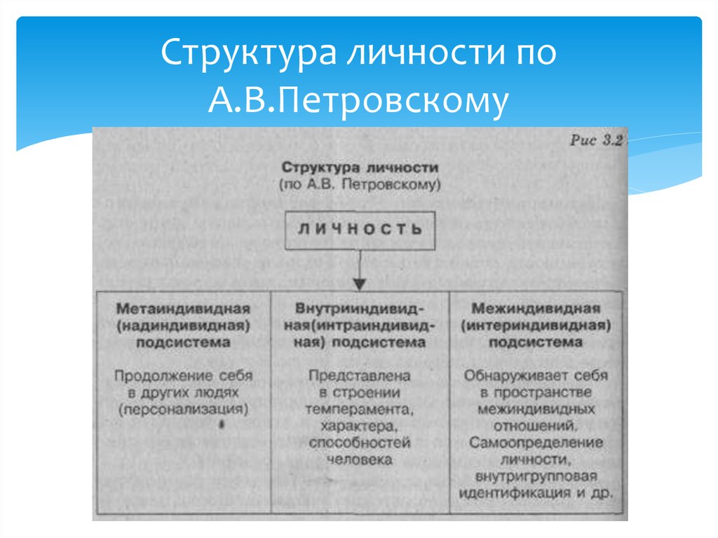 Структура понять. Структура личности по Петровскому. Структура личности Петровский. А В Петровский составляющие структуры личности. Артур Владимирович Петровский структура личности.