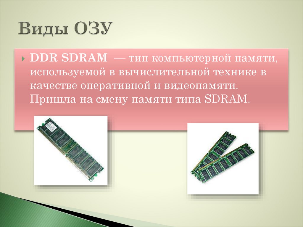 Ограничена озу. Разновидности оперативной памяти. Виды оперативной памятт. Оперативная память типа SDRAM.