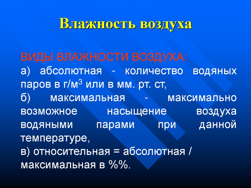 Виды влажности воздуха. Влажность гигиена. Какие виды влажности бывают. На какие типы подразделяется влажность воздуха.