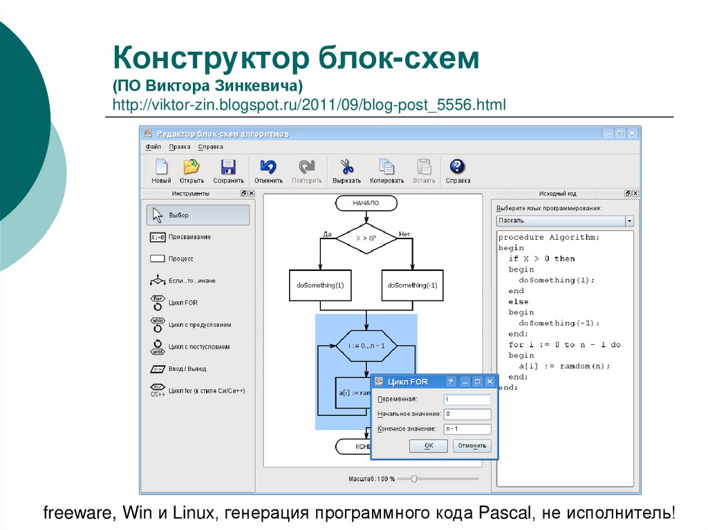 Programforyou block diagram redactor