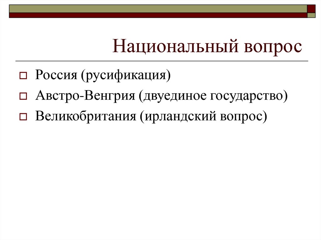 Национальный вопрос сайт. Национальный вопрос. Национальный вопрос Австро Венгрии. Политика русификации. Ирландский вопрос презентация.