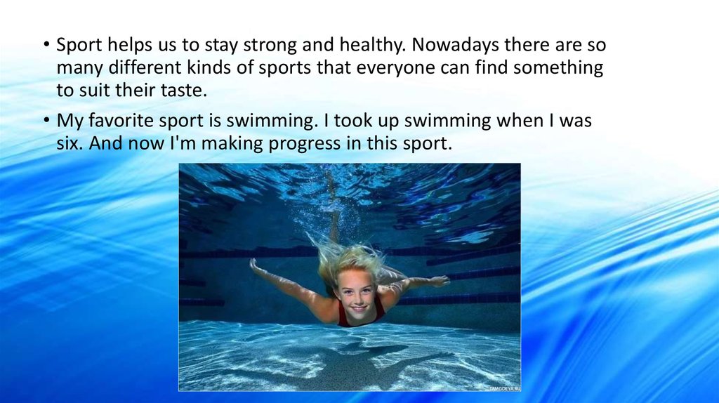 Swimmer перевод. Плавание спорт на английском. Презентация мое хобби плавание. My favourite Sport is swimming. Моё хобби плавание на английском.