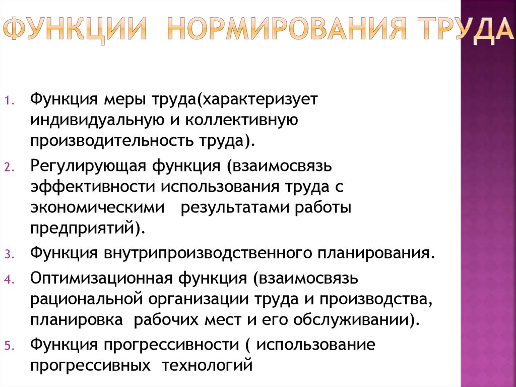 Совершенствование нормирования труда презентация