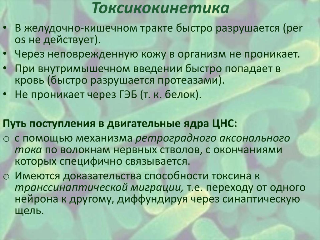 Презентация на тему токсины