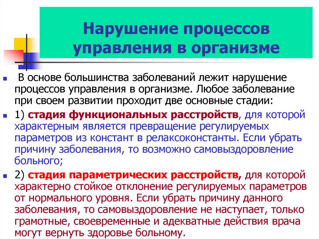 Нарушены процессы