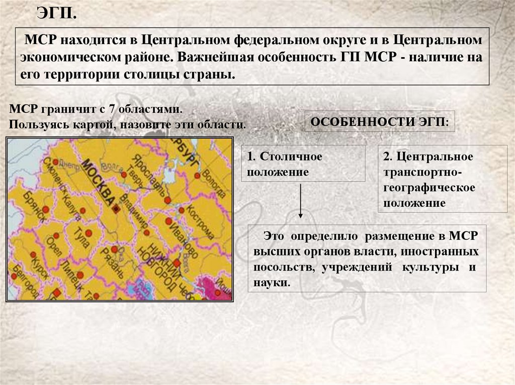 Презентация по географии москва 9 класс