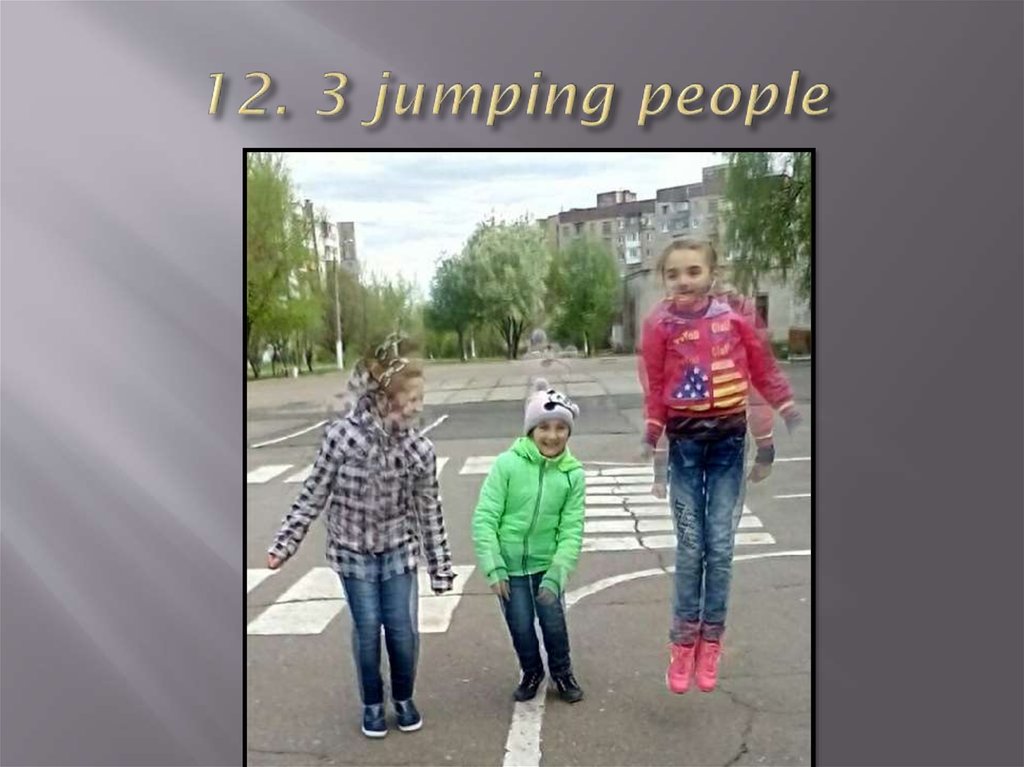 12. 3 jumping people
