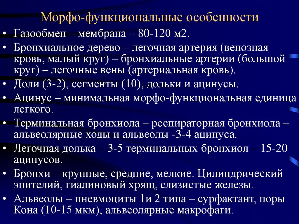 Морфо функциональные изменения организма