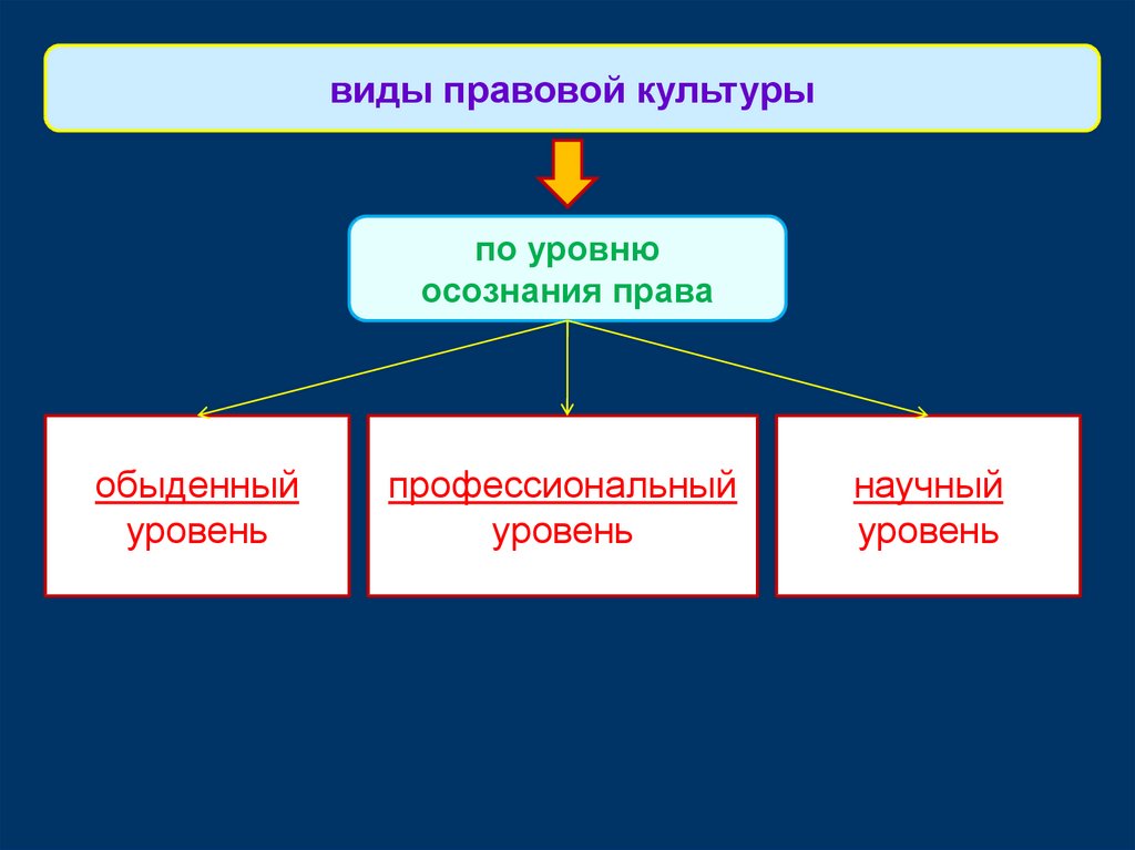 Правовая культура общества виды