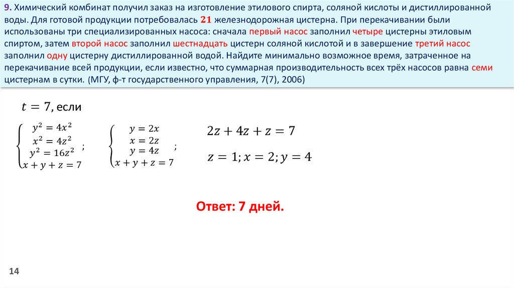 Задачи на оптимизацию егэ профиль