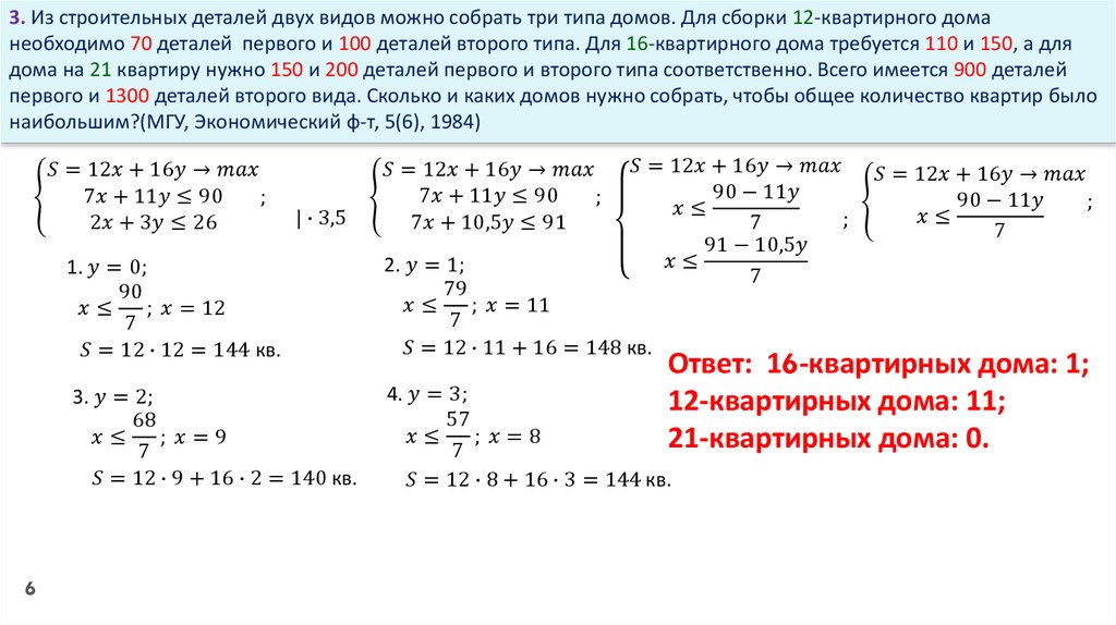 Решение егэ на оптимизацию с решением