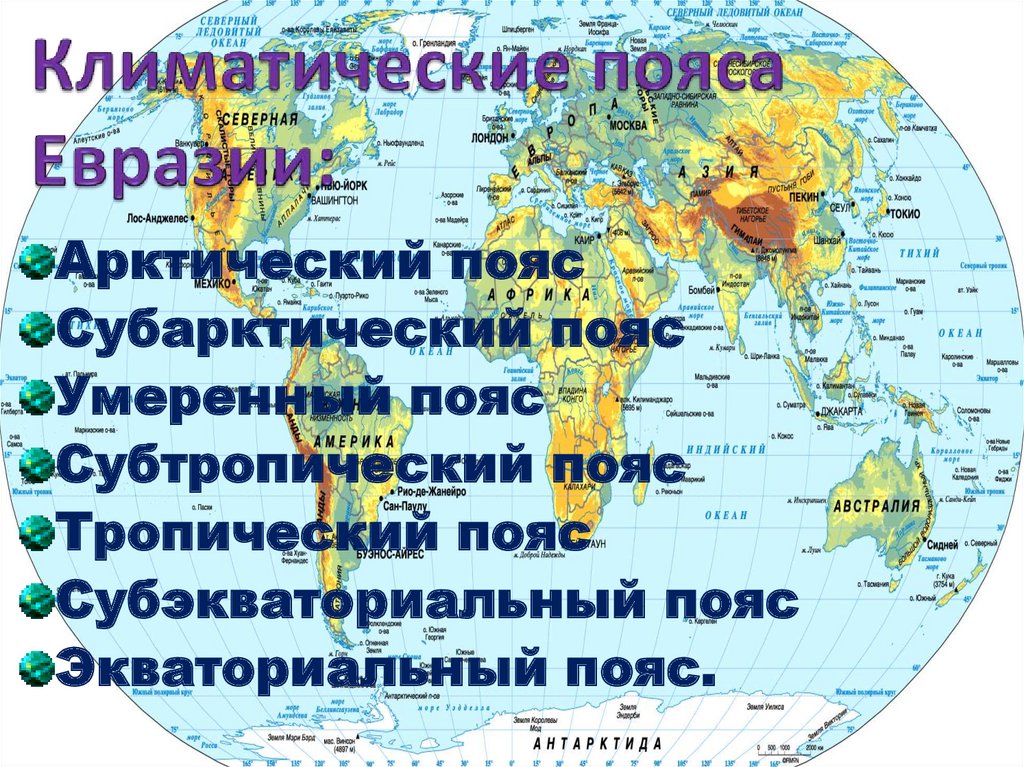 Северная евразия климат. Климатические пояса Евразии. Климат материка Евразия. Экваториальный климат Евразии. Климат пояса Евразии.