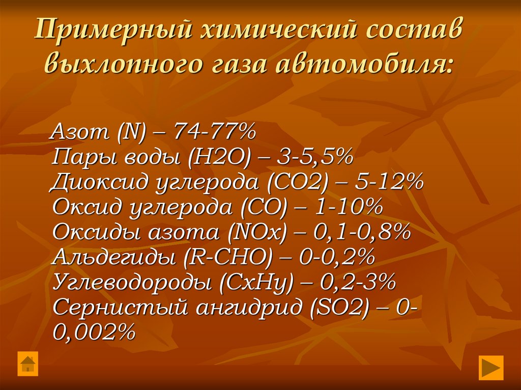 Выхлопные газы состав. Состав выхлопных газов автомобиля. Химический состав автомобильных выхлопных газов. Выхлоп автомобиля состав. Химическая формула выхлопных газов.