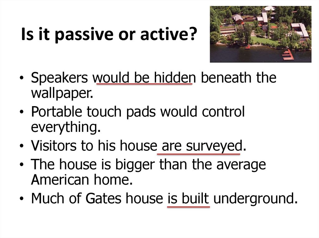 Active passive questions
